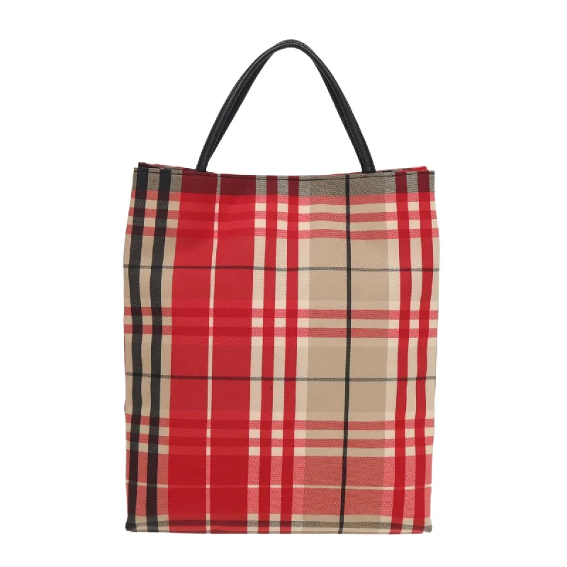 Pattern - Mixing Burberry Bags for a Fashion - Forward LookBURBERRY Nova Check Hand Bag Canvas Red  83204