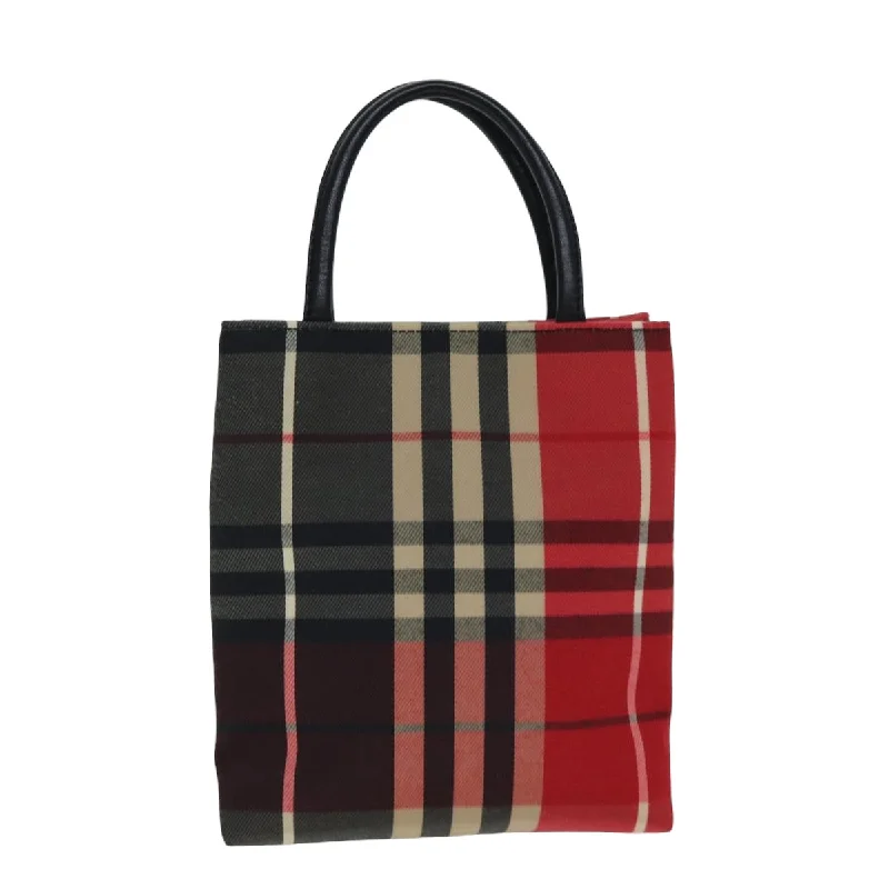 Burberry Bags with Antique - Style HardwareBURBERRY Nova Check Hand Bag Canvas Red  78853