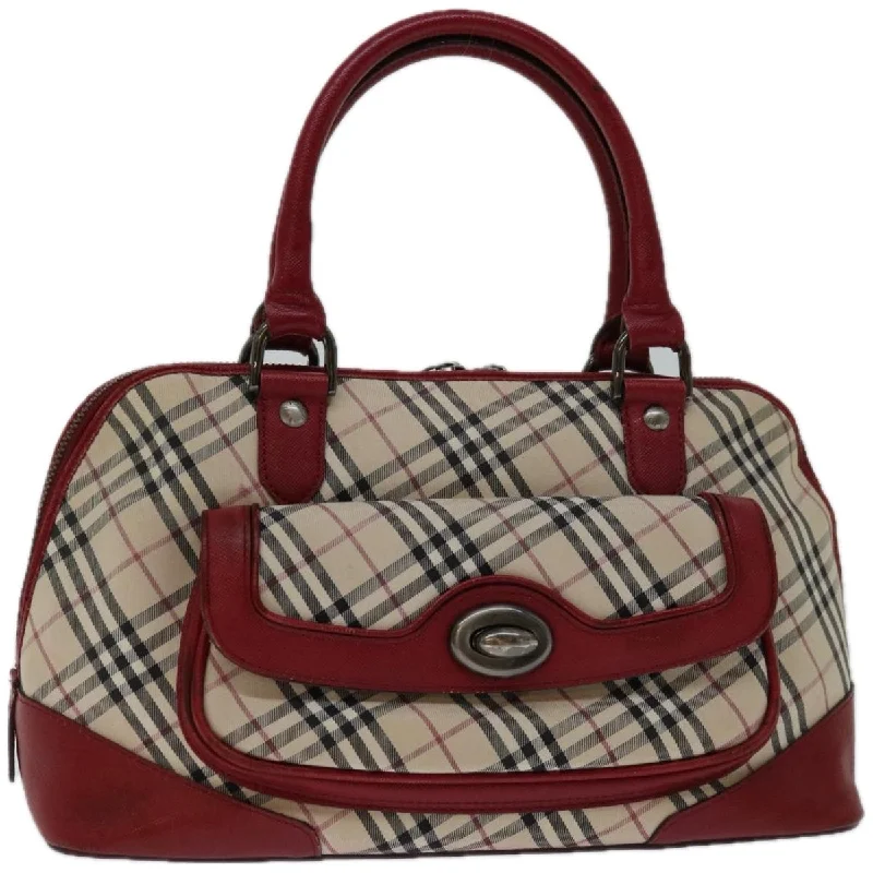 Burberry Bags with Signature Check Pattern in New ShadesBURBERRY Nova Check Hand Bag Canvas Red Beige Auth bs12476