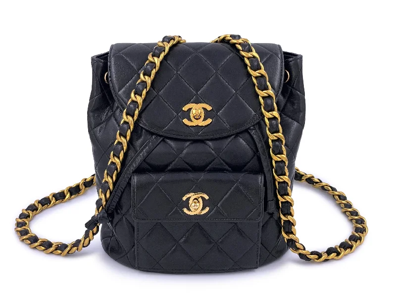 Chanel Quilted Leather Shoulder Bag for FashionistasChanel Vintage Classic Duma Quilted Backpack Bag 24k GHW