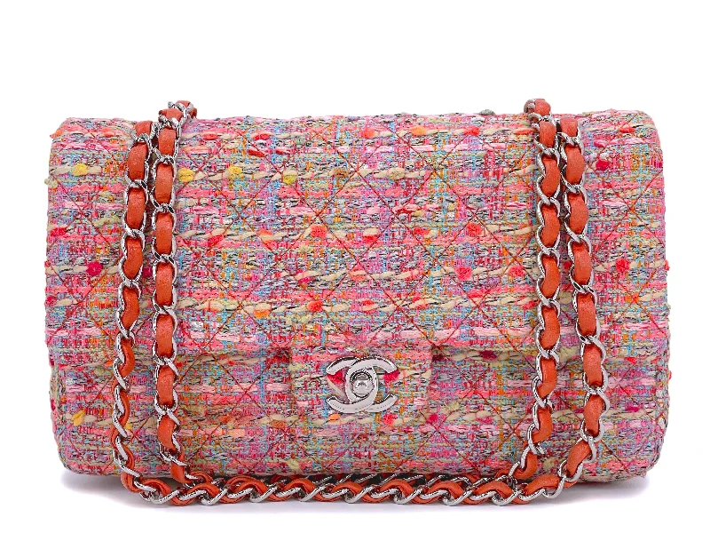 Chanel New Arrival Handbag with Gold HardwareChanel 2011 "Fruity Pebbles" Pink Tweed Medium Classic Double Flap Bag 24k GHW