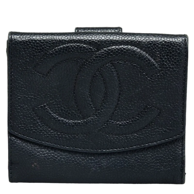 Chanel Medium Tote Bag for Office LadiesChanel Coco Double Folded Wallet Compact Wallet Black Leather  Chanel