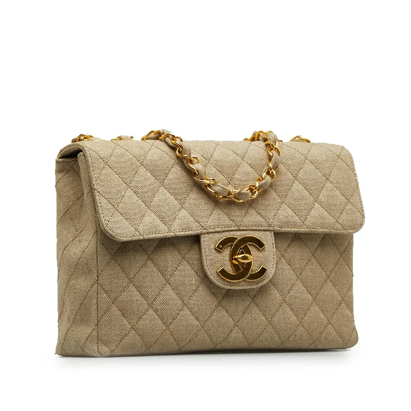 Chanel Chain Strap Handbag for Everyday UseChanel Jumbo XL Classic Cotton Single Flap (YZOG3l)