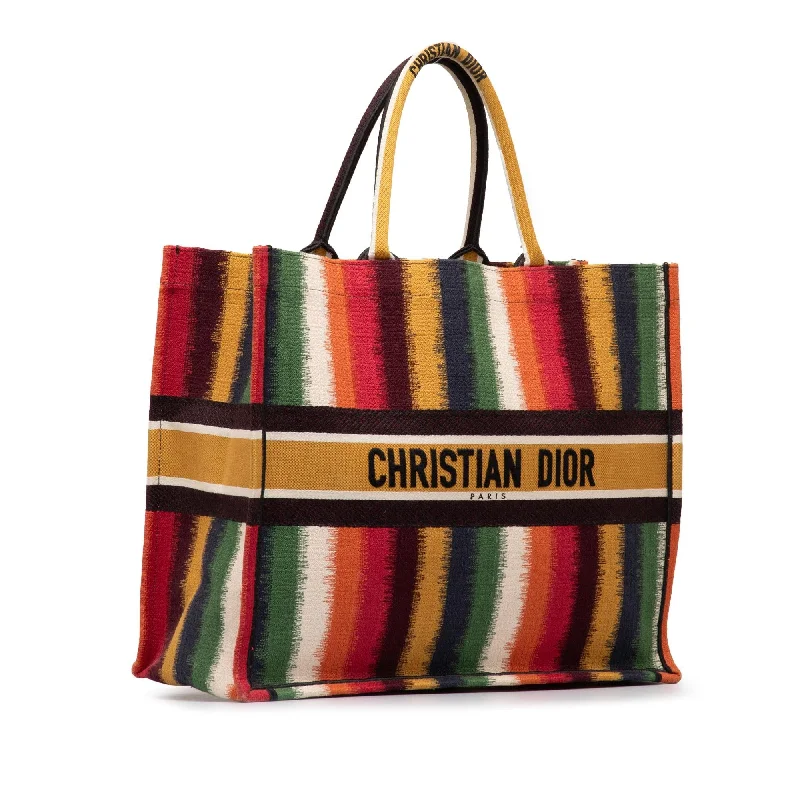 Contemporary Christian Dior handbags with a unique shapeDior Large Striped Book Tote (nGzR4Y)