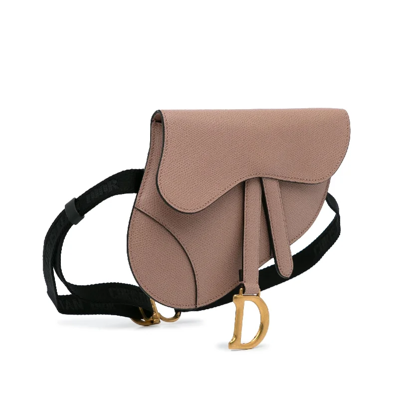 Christian Dior backpacks with a sleek, minimalist silhouetteDior Leather Saddle Belt Bag (spaaI5)