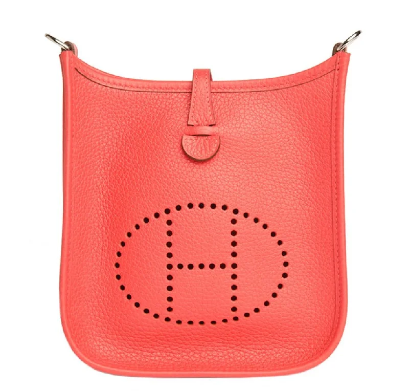 Hermes Bags with Hidden Pocket Compartments for PrivacyHermès Evelyne Mini TPM Rouge Pivoine