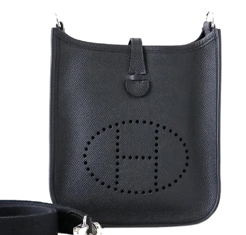 Monogram - Embellished Hermes Bags for a Personalized FlairHermès Evelyne TPM Bag Black Epsom