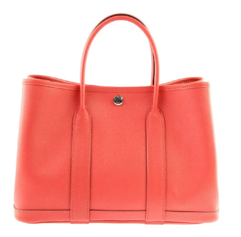 Hermes Bags with Interior Dividers and OrganizersHermès Garden Party 30 Coral Leather Tote