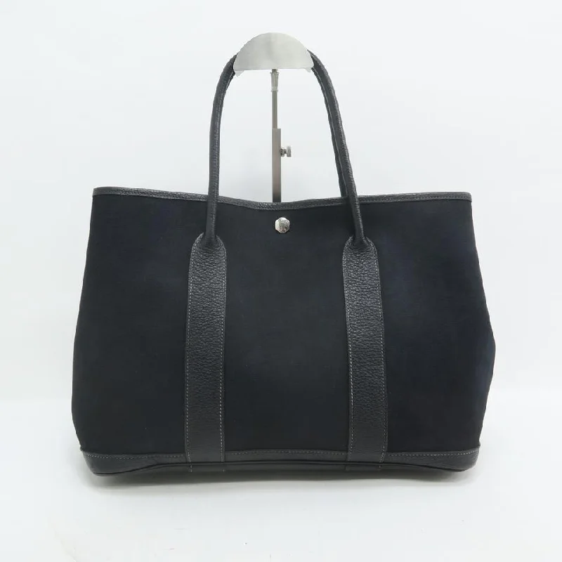 Hermes Bags with Reflective Elements for Safety at NightHermès Garden Party 36 Black Canvas Tote