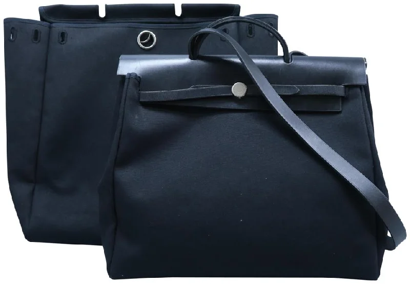 Exquisite Hermes Picotin Bags for Everyday EleganceHermès Herbag Gm Tote Black Canvas Satchel