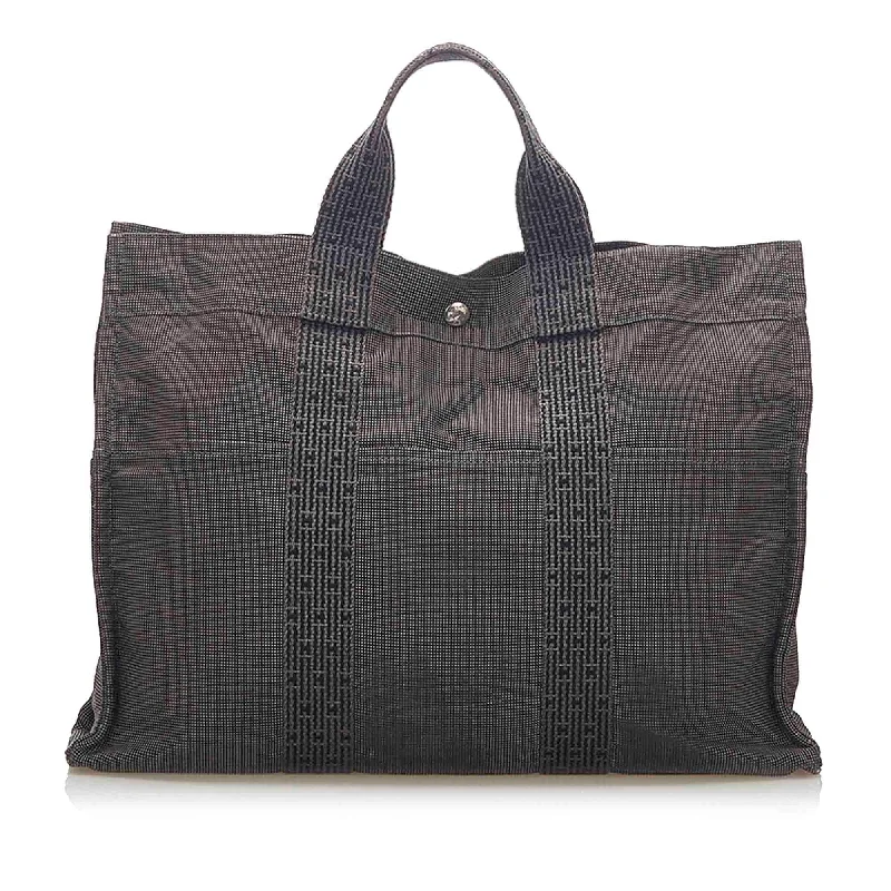 Hermes Bags with Chain - Link Handles for a Touch of GlamourHermes Herline MM Tote Bag (SHG-17569)