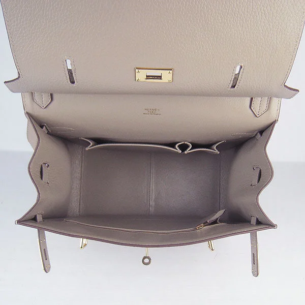 Versatile Hermes Arceau Bags for Different OccasionsHermes Leather Shoulder bag H6508 grey golden