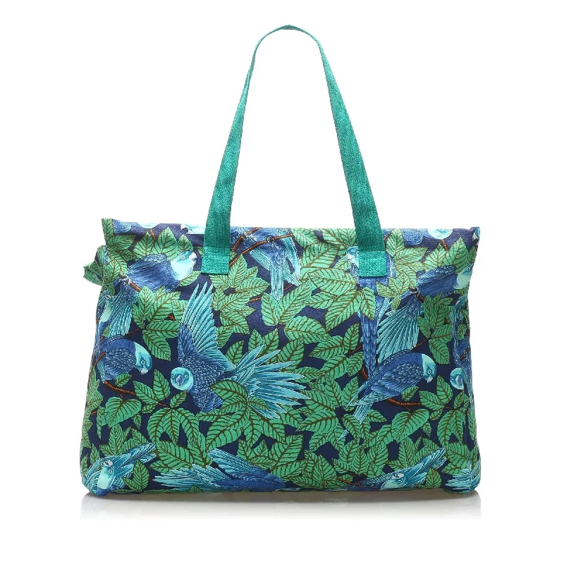 High - End Hermes Jypsiere Bags for the Fashion - ForwardHermes Printed Canvas Tote Bag (SHG-11688)