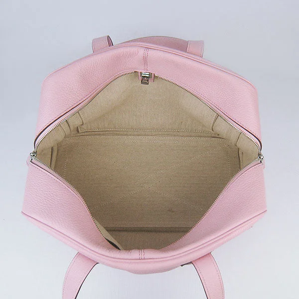 Hermes Bags with Adjustable Shoulder and Crossbody StrapsHermes Togo leather handbag H2802 pink