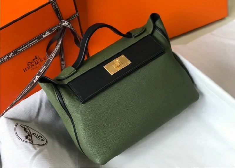 Hermes Bags with Magnetic and Twist - Lock ClosuresHermès woman handbag