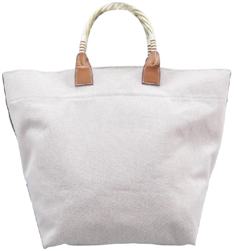 Breathable Hermes Gym Bags for Fitness EnthusiastsHermès Wood Handle Natural Toile Tote