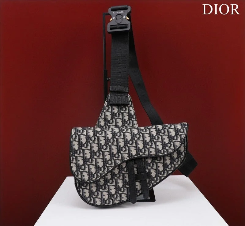 Christian Dior Saddle bags with a patent leather finish for a shiny lookDior Bag