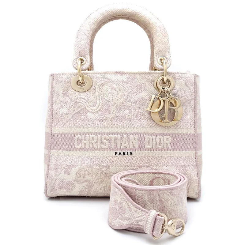 Christian Dior bags with a side - pocket for holding a water bottleDior Lady Dior Handbag