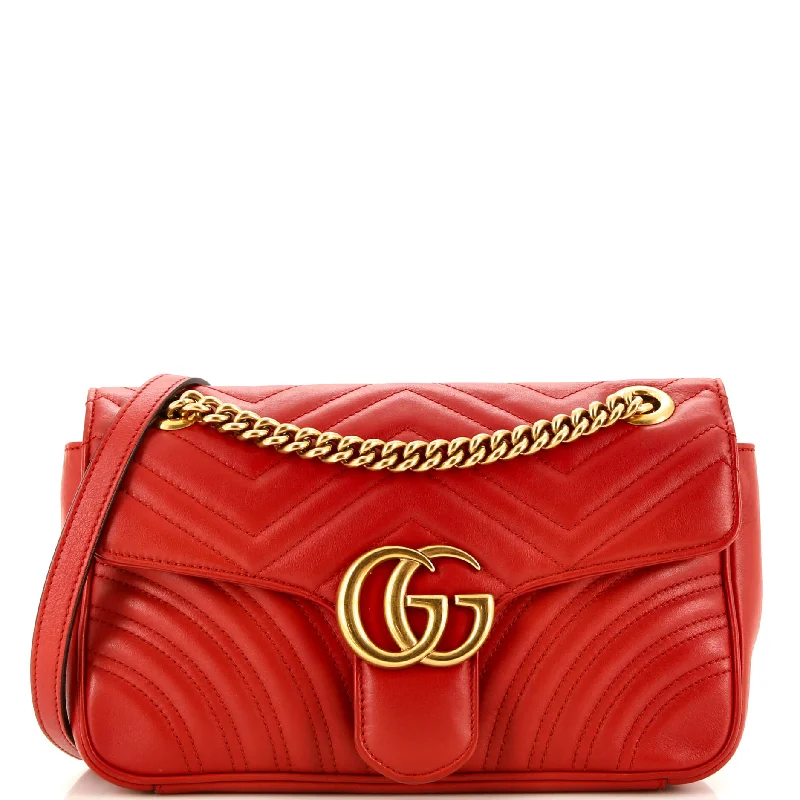 Trendsetting Christian Dior crossbody bags with a colorful strapGG Marmont Flap Bag Matelasse Leather Small