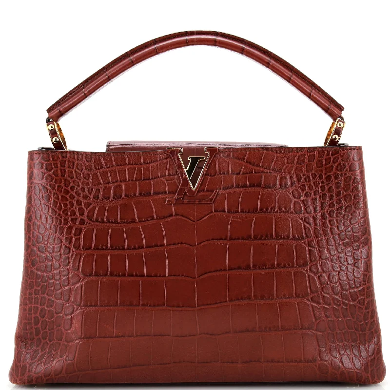 Fashion - forward Christian Dior tote bags for the modern womanCapucines Bag Crocodile MM